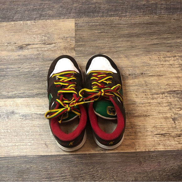 Nike Dunk Air Morgan 6.0 SB LOW kids Shoes Brown, red and green - Size 3 - Picture 13 of 13